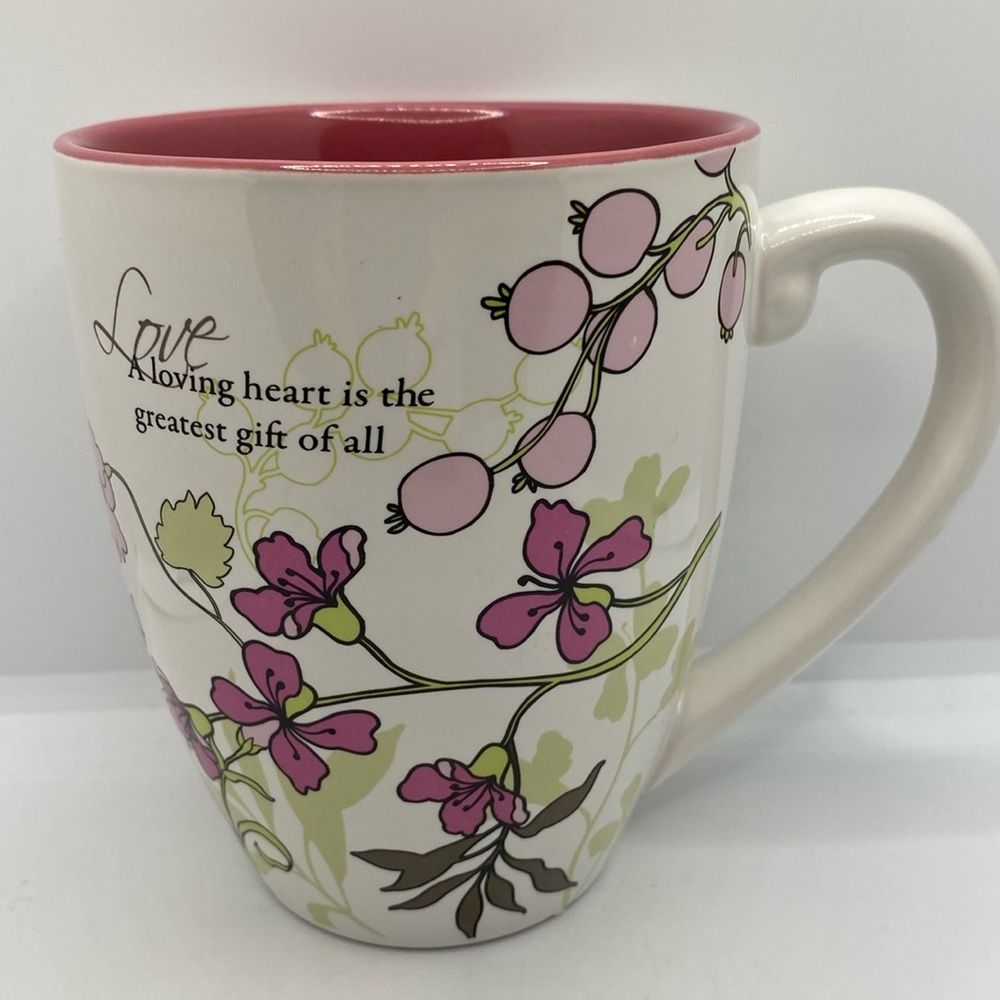 Mark My Words Love Coffee Mug Cup 20 oz Floral Butterfly Pavilion Gift Company